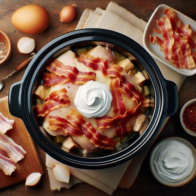 Image of Sour Cream and Bacon Crockpot Chicken