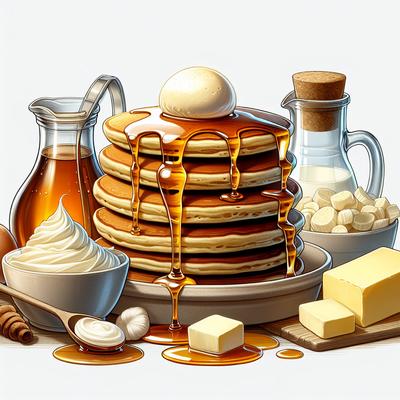 Image of Sour Cream and Buttermilk Pancakes