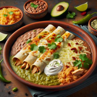 Image of Sour Cream and Chicken Enchiladas