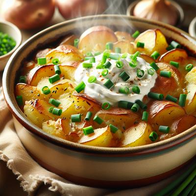 Image of Sour Cream and Chive Potato Bake