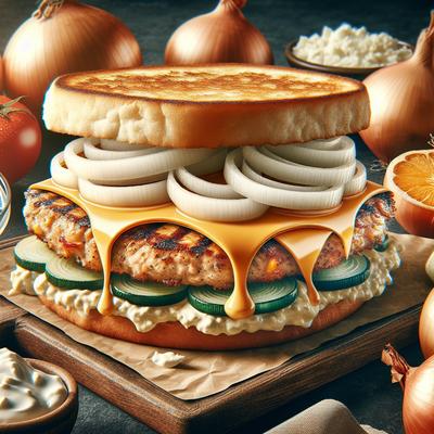 Image of Sour Cream and Onion Turkey Patty Melts