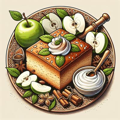 Image of Sour Cream Apple Cake
