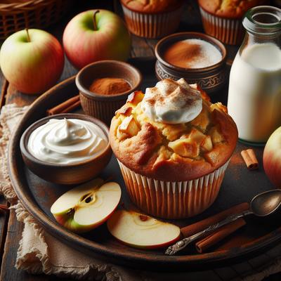 Image of Sour Cream Apple Muffins