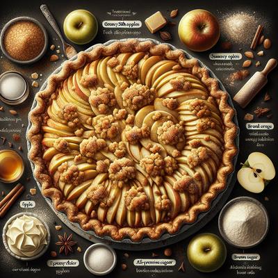 Image of Sour Cream Apple Pie with Crumb Topping