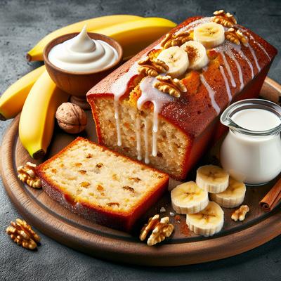 Image of Sour Cream Banana Loaf Cake 2 Points