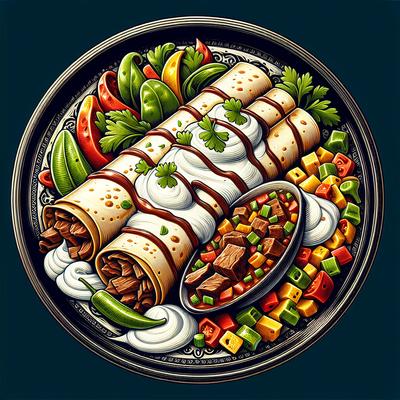 Image of Sour Cream Beef Enchiladas