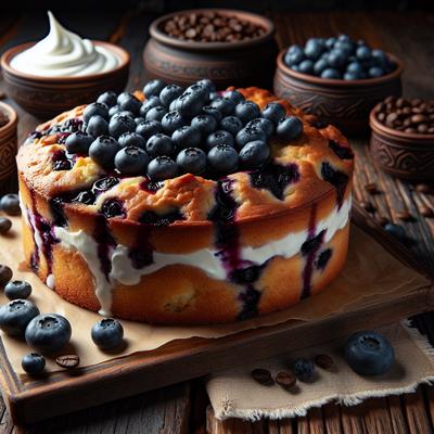 Image of Sour Cream Blueberry Coffee Cake
