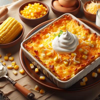 Image of Sour Cream Cheddar Corn Casserole