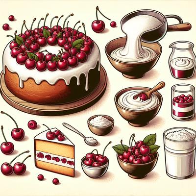Image of Sour Cream Cherry Cake