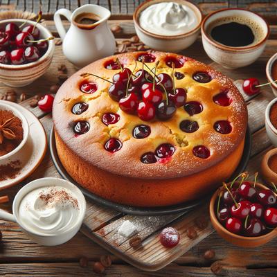 Image of Sour Cream Cherry Coffee Cake