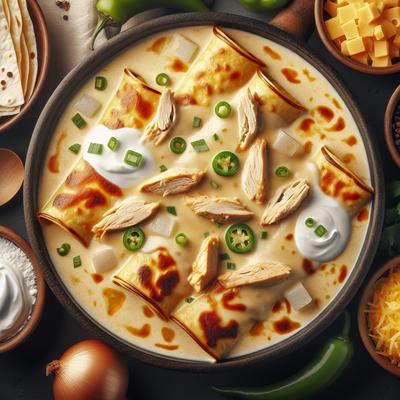 Image of Sour Cream Chicken Enchiladas No Canned Soup