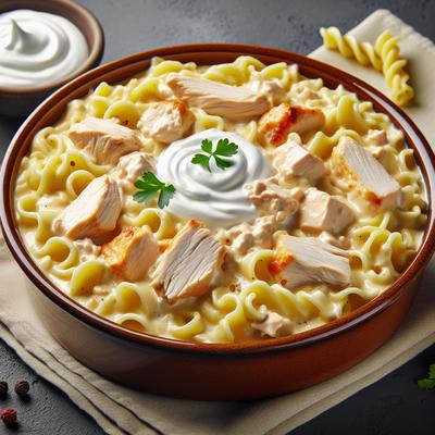 Image of Sour Cream Chicken Noodle Casserole