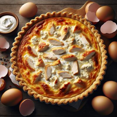 Image of Sour Cream Chicken Quiche
