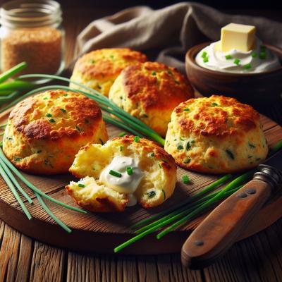 Image of Sour Cream Chive Drop Biscuits