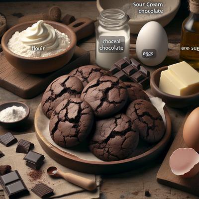 Image of Sour Cream Chocolate Cookies