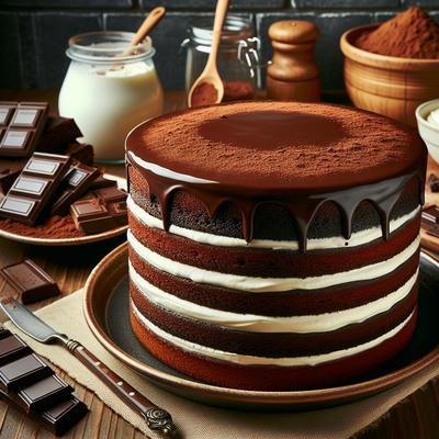 Image of Sour Cream Chocolate Layer Cake