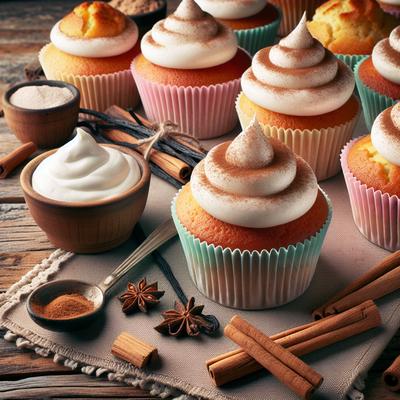 Image of Sour Cream Cinnamon Cupcakes