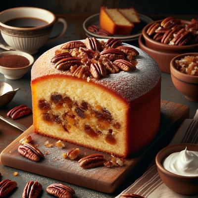 Image of Sour Cream Coffee Cake with Toasted Pecan Filling