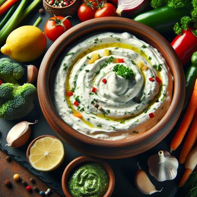 Image of Sour Cream Dip Dressing for Vegetables