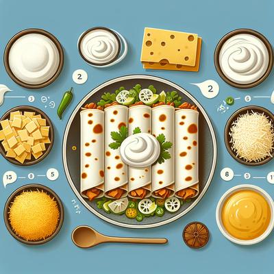 Image of Sour Cream Enchiladas with More