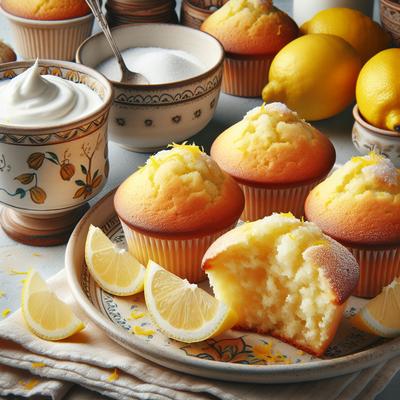 Image of Sour Cream Lemon Muffins