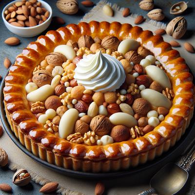 Image of Sour Cream Nut Pie Nddetrter Med Fldecr