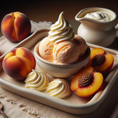 Image of Sour Cream Peach Ice Cream