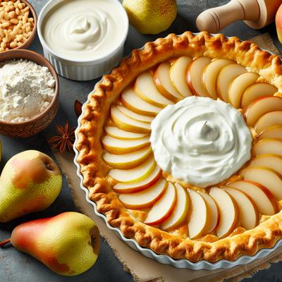 Image of Sour Cream Pear Pie