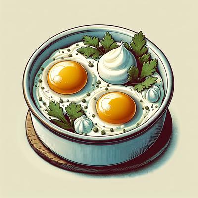 Image of Sour Cream Poached Eggs