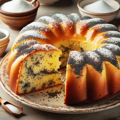 Image of Sour Cream Poppy Seed Cake