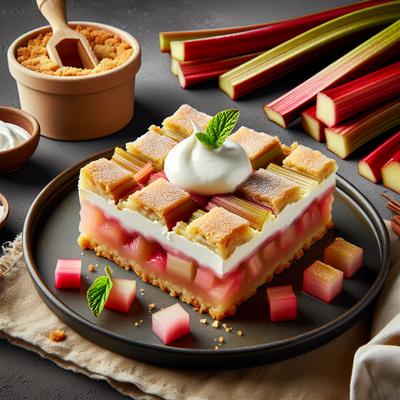 Image of Sour Cream Rhubarb Squares