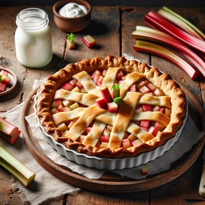 Image of Sour Cream Rhuberry Pie