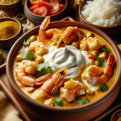 Image of Sour Cream Shrimp Curry