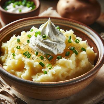 Image of Sour Cream Smashed Potatoes