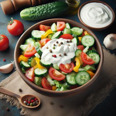 Image of Sour Cream Vegetable Salad