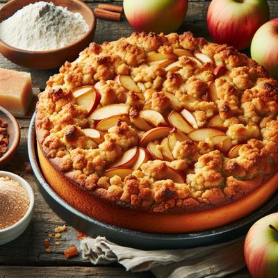 Image of Sourdough Apple Crumble Cake