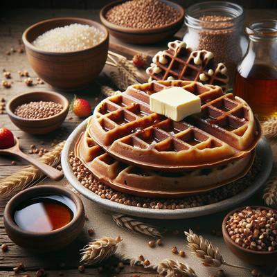 Image of Sourdough Buckwheat Waffles