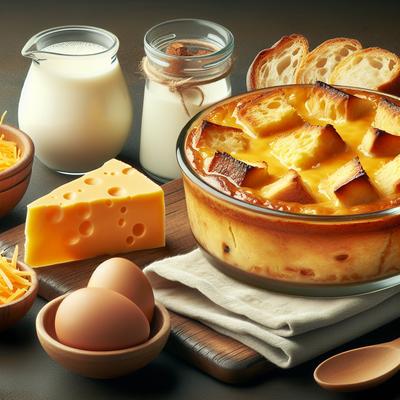 Image of Sourdough Cheddar Bread Pudding