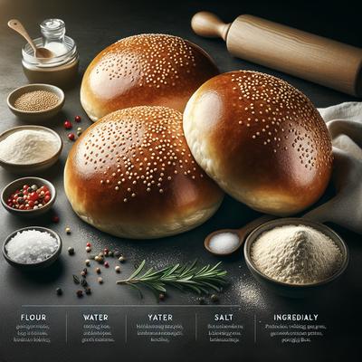 Image of Sourdough Hamburger Buns