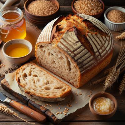 Image of Sourdough Honey Whole Wheat Bread