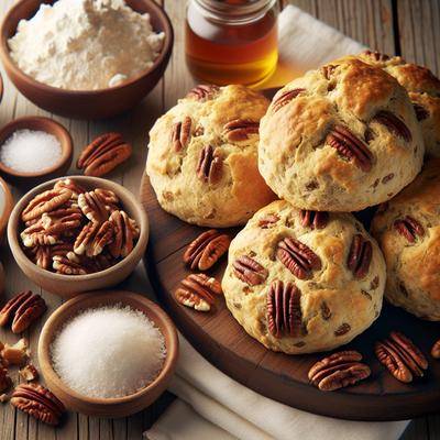 Image of Sourdough Pecan Drop Biscuits