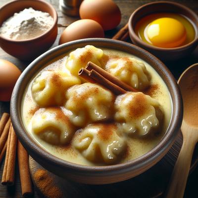 Image of Souskluitjies South African Dumplings in Custard Sauce