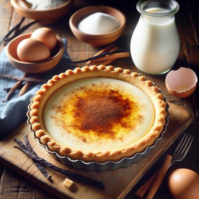 Image of South African Milk Tart Traditional