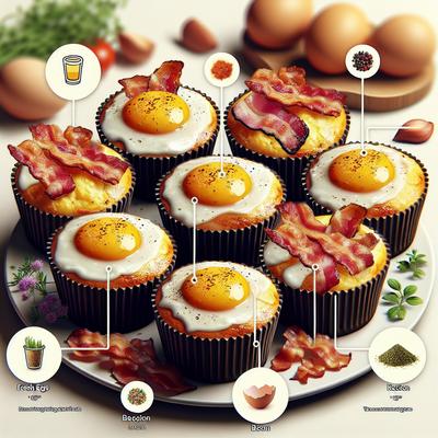 Image of South Beach Diet Bacon Egg Muffins