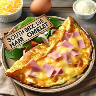 Image of South Beach Diet Cheesy Ham Omelet