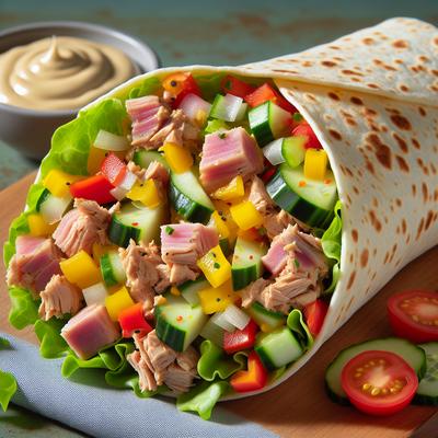 Image of South Beach Diet Confetti Tuna Wrap
