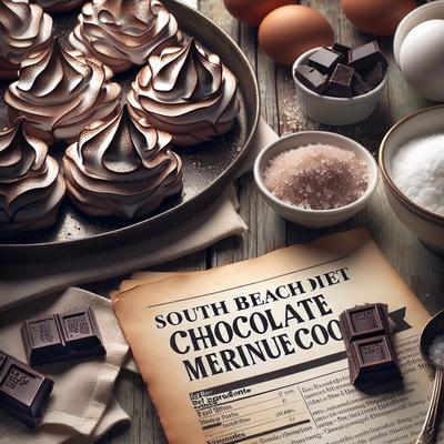 Image of South Beach Diet Friendly Chocolate Meringue Cookies