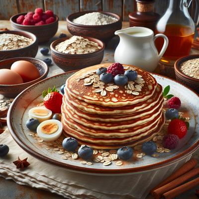 Image of South Beach Diet Oatmeal Pancakes
