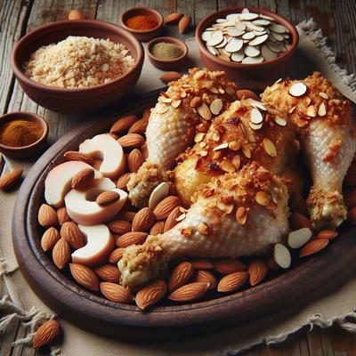 Image of South Beach Diet Oven Fried Chicken with Almonds