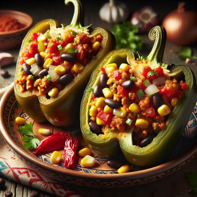 Image of South Beach Southwestern Stuffed Peppers